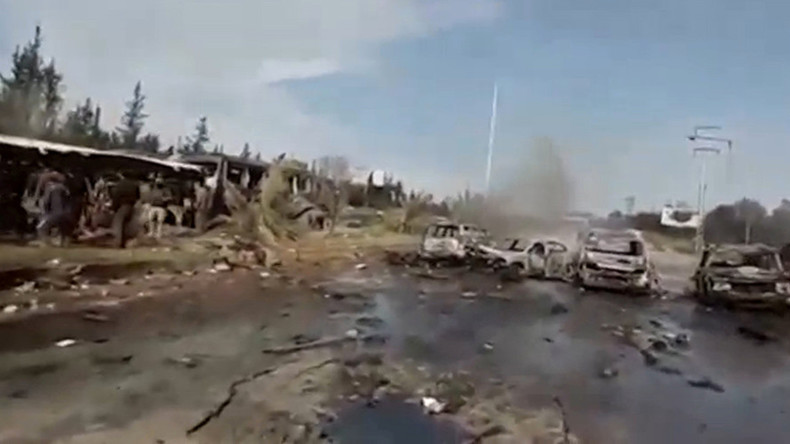 Syrie : les images prises quelques instants après l’explosion sur le convoi de bus (VIDEO CHOC)