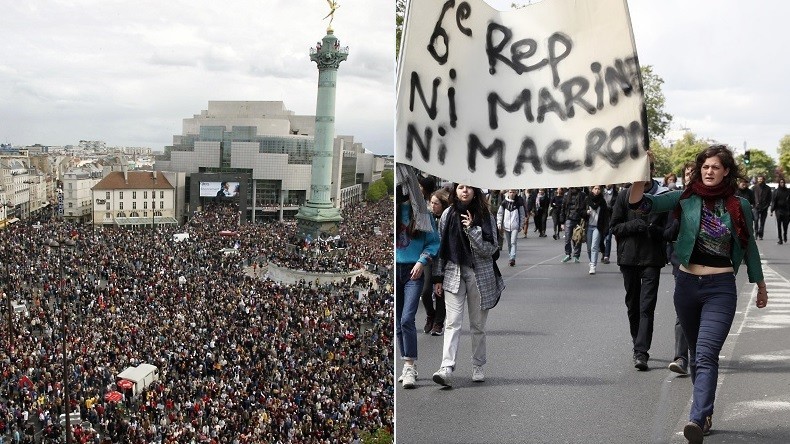 En 2017, le «front républicain» anti-Le Pen ne fait plus recette dans la rue (VIDEOS, PHOTOS)