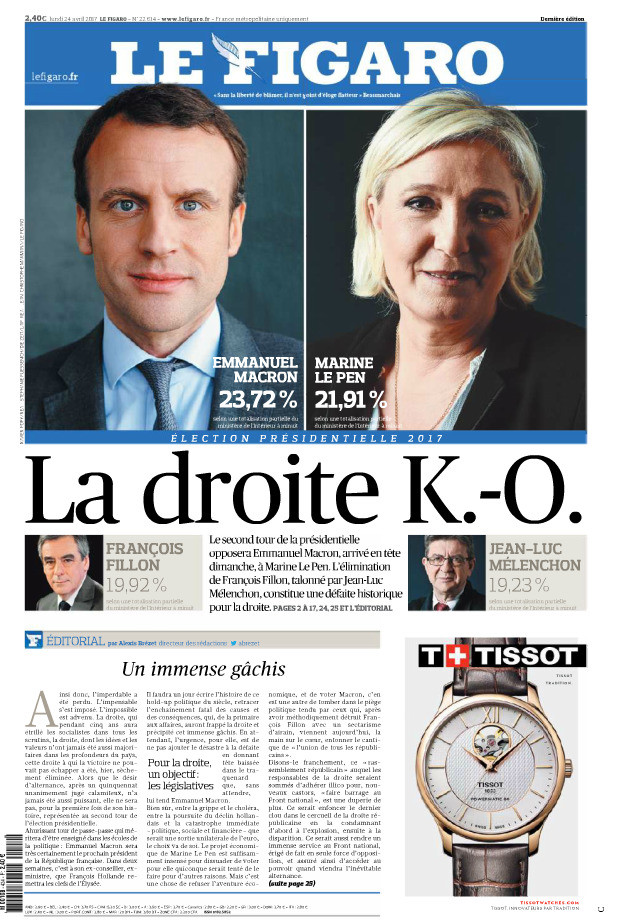 La «confrontation peuple-élites» : la presse française et étrangère réagit aux résultats du 1er tour