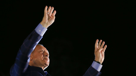 Le président turc au soir de la victoire du 