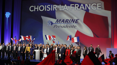 Marine Le Pen lors du premier tour de l'élection présidentielle 