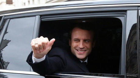 Emmanuel Macron le 7 mai dans l'après-midi