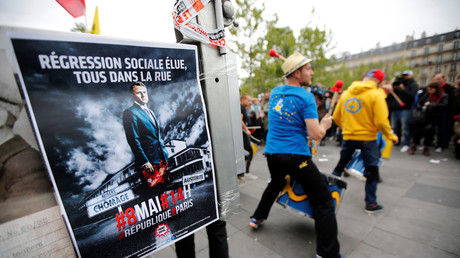 Manifestation au lendemain de l'élection d'Emmanuel Macron à la présidence de la République 