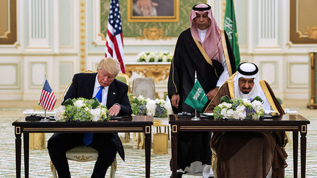 Le président américain Donald Trump et le roi d'Arabie saoudite Salmane ben Abdelaziz Al Saoud