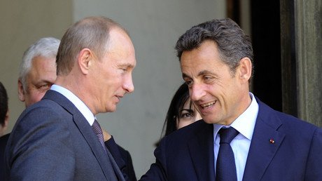 Nicolas Sarkozy et Vladimir Poutine à l'Elysée en juin 2010.