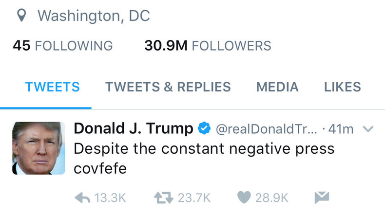 «Covfefe», une nouvelle boisson ? Une société russe entend déposer la marque après un tweet de Trump