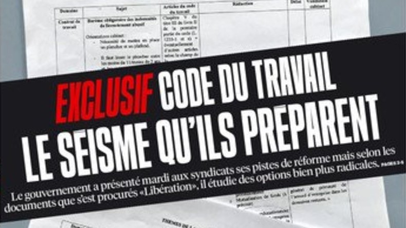 Le ministère du Travail porte plainte après la publication de documents, Libération répond