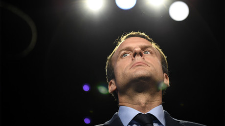 Emmanuel Macron le 4 avril 2017, illustration ©Lionel BONAVENTURE / POOL / AFP