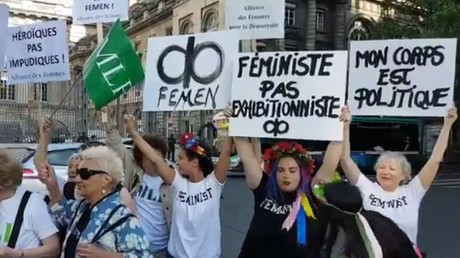 Des Femen avaient manifesté le 31 mai devant le Palais de justice pour demander la relaxe 