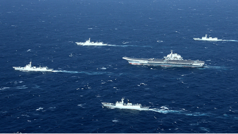 La marine chinoise effectue des exercices militaires «à grande échelle» au large du pays