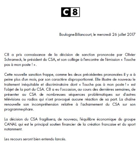 Canular homophobe : le CSA inflige une amende de 3 millions d'euros contre l'émission d'Hanouna