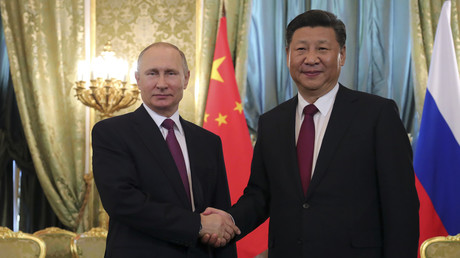  Vladimir Poutine et Xi Jinping à Moscou