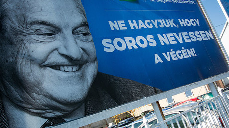 Une affiche anti-Soros à Budapest