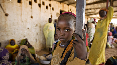 Une jeune soudanaise dans un camp de réfugiés au Tchad (Image d'illustration)