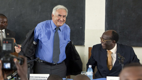 L'ancien président du FMI avait déjà mouillé la chemise pour le Congo, ici à Kinshasa en 2009