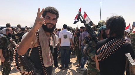 Les troupes syriennes après la défaite de Daesh à Deir ez-Zor 