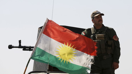 Un soldat kurde, à quelques kilomètres d'Erbil. Images d'archives.