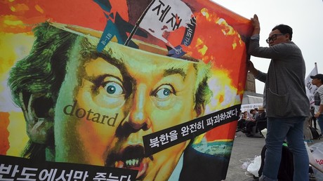 Manifestation de pacifistes contre les Etats-Unis à Séoul, en Corée du Sud, le 27 septembre 2017 (illustration) ©JUNG Yeon-Je / AFP