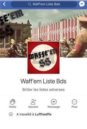 «Waff'EM SS» : un étudiant strasbourgeois inquiété pour un compte Facebook, la LICRA se félicite