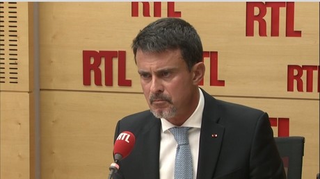 Manuel Valls dans les studios de RTL le 3 octobre