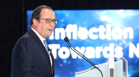François Hollande au World Forum Knowledge
