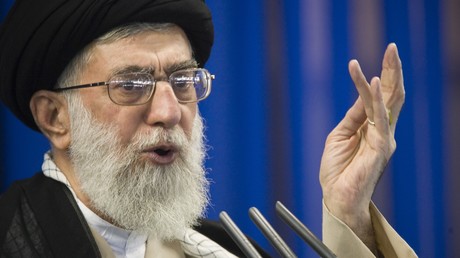L'ayatollah Khamenei lors d'un discours 