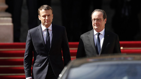 François Hollande et Emmanuel Macron (illustration).