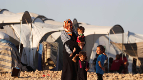 Des réfugiés dans un camp en Syrie 