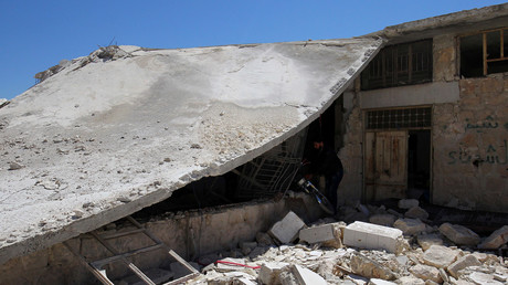 Des destructions à Khan Cheikhoun le lendemain de l'attaque chimique