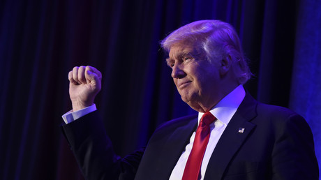 Donald Trump lors de son élection, le 8 novembre 2016