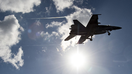 Un jet  F/A-18E Super Hornet de l'aviation américaine, crédits photo : Département d'Etat/Armée américaine 