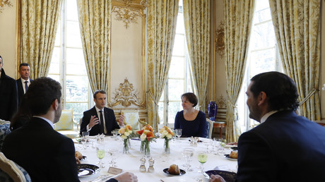 Emmanuel Macron et Saad Hariri ont déjeuné ensemble à l'Elysée