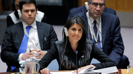 NIkki Haley représente les Etats-Unis auprès de l'ONU, illustration