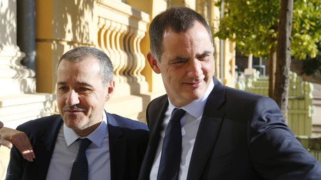Le président de l'assemblée corse Jean-Guy Talamoni et le président du conseil exécutif Gilles Simeoni