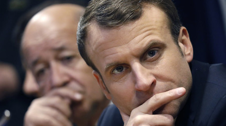 Jean-Yves Le Drian et Emmanuel Macron, photo ©CHARLES PLATIAU / POOL / AFP