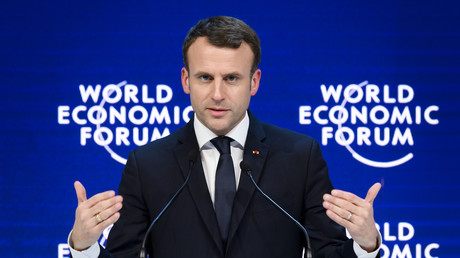 Emmanuel Macron au forum économique de Davos