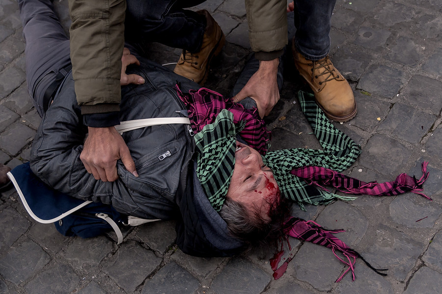 Erdogan au Vatican : violents affrontements entre des manifestants et la police (PHOTOS, VIDEO)