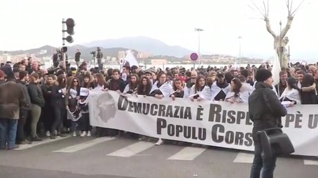 Manifestation à Ajaccio à l'appel des leaders nationalistes