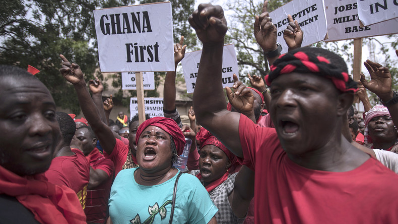 Des centaines de Ghanéens manifestent contre un accord de défense avec les Etats-Unis (PHOTOS)