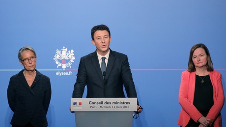 Le porte-parole du gouvernement français Benjamin Griveaux le 14 mars 2018.
