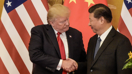Le président américain Donald Trump et son homologue chinois Xi Jinping à Pékin, le 9 novembre 2017