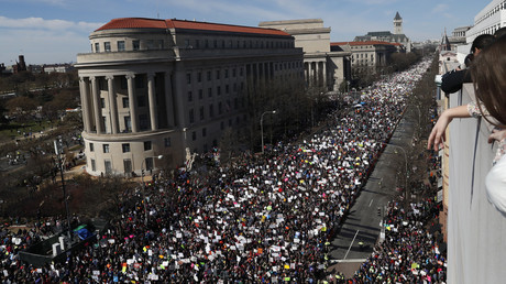 Manifestants contre les armes aux Etats-Unis les 24 mars