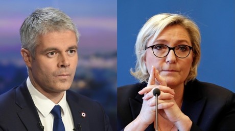 Photomontage, Laurent Wauquiez et Marine Le Pen, illustration