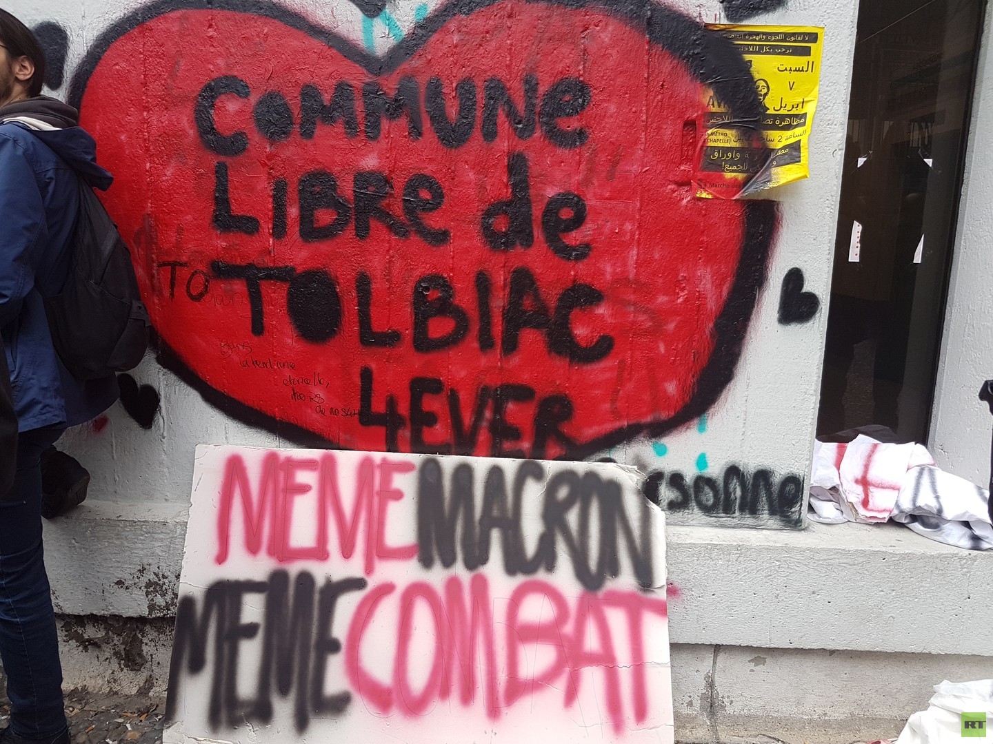 Menacés d'expulsion, les occupants de Tolbiac veulent «résister jusqu'au bout» (REPORTAGE)