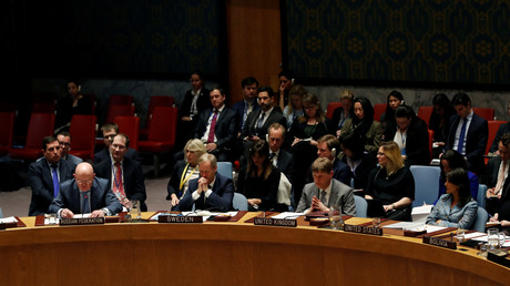 Illustration : réunion du Conseil de sécurité de l'ONU le 9 avril sur la Syrie