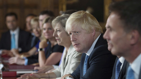 Theresa May et Boris Johnson (photo d'archive)