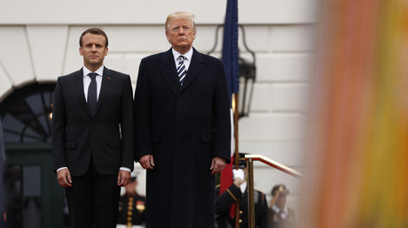 Emmanuel Macron et Donald Trump le 24 avril à Washington