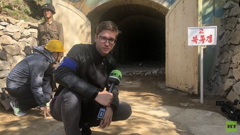 Corée du Nord : RT a assisté à la destruction du site d'essais nucléaires de Punggye-ri (IMAGES)