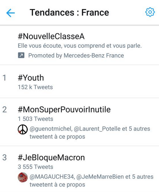 #JeBloqueMacron : l'insoumission a trouvé un nouveau hashtag... et c'est un succès
