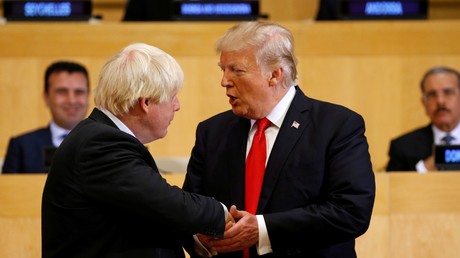 Boris Johnson et Donald Trump au siège des Nations Unies en septembre 2017 (illustration) 